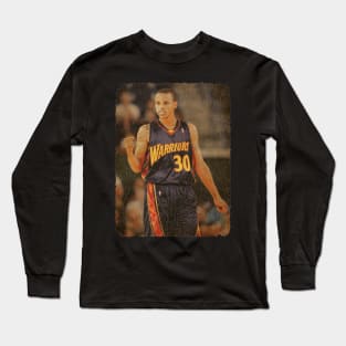 Young Stephen Curry Vintage Long Sleeve T-Shirt